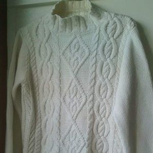 Cable knit sweater
